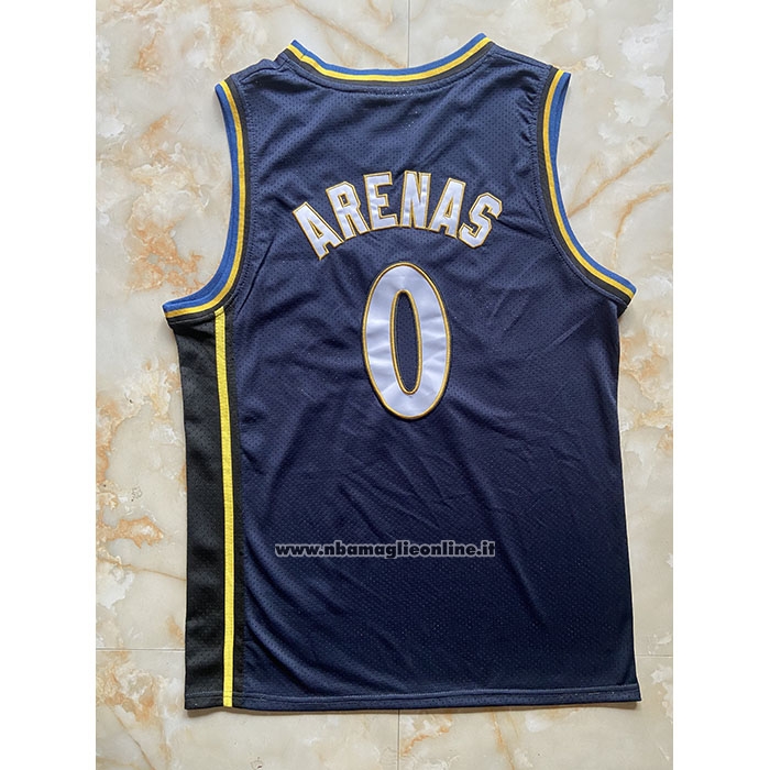 Maglia Washington Wizards Gilbert Arenas #0 Mitchell & Ness 2003-04 Blu